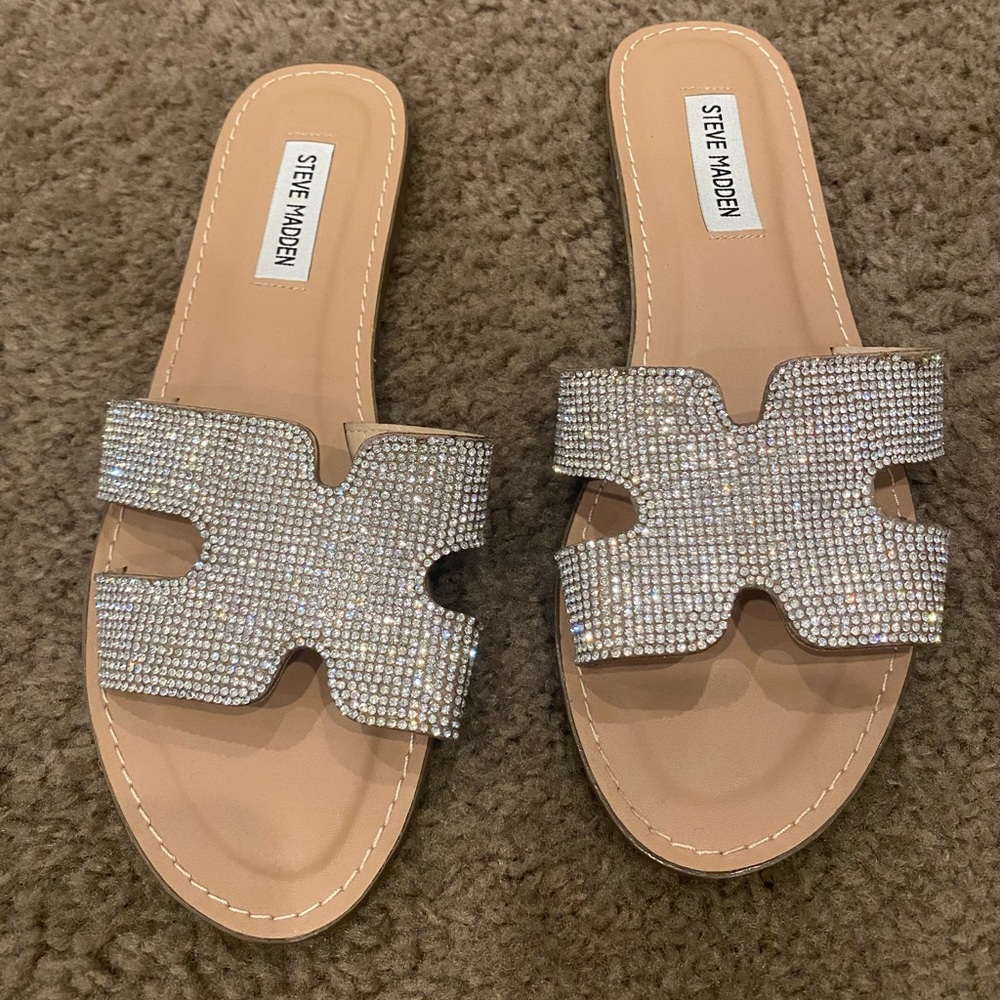 Steve Madden rhinestone sandals